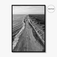 Denmark Black and White Fine Art Photo Print, West Jutland Wall Decor, Hvide Sande