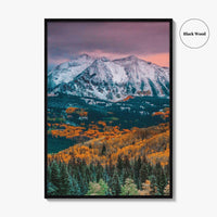 Crested Butte Fine Art Photo Print, Kebler Pass, East Beckwith Mountain, Colorado Poster