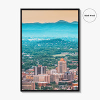 Roanoke Skyline Fine Art Photo Print, Virginia USA, Downtown, Wall Decor, Poster