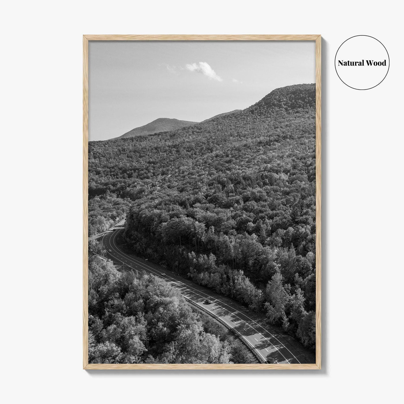 Catskill Mountains Black and White Fine Art Photo Print, New York Poster