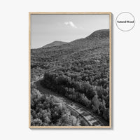 Catskill Mountains Black and White Fine Art Photo Print, New York Poster