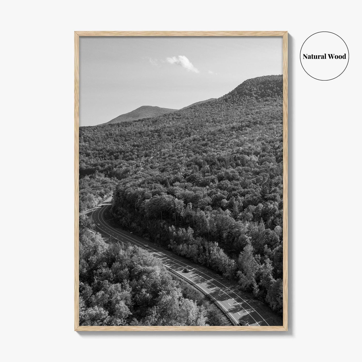 Catskill Mountains Black and White Fine Art Photo Print, New York Poster