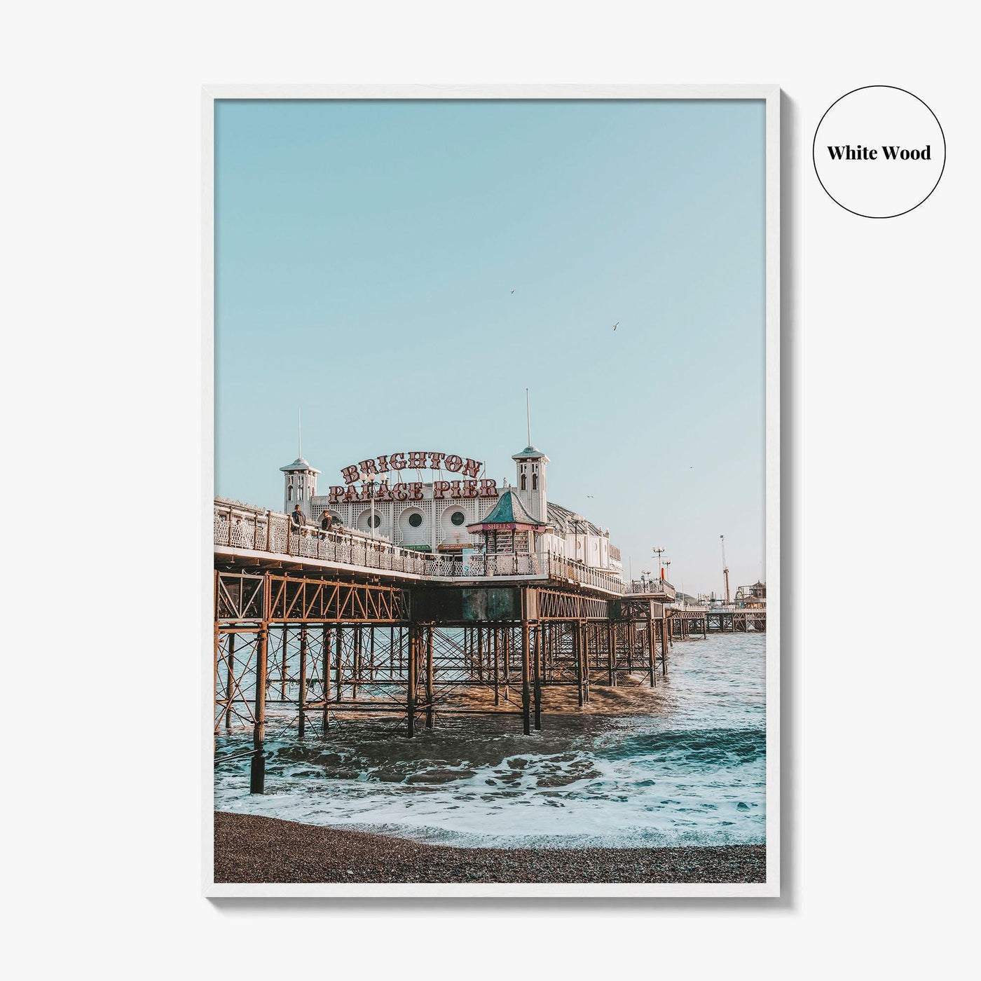 Brighton Fine Art Photo Print, Palace Pier, England UK Poster