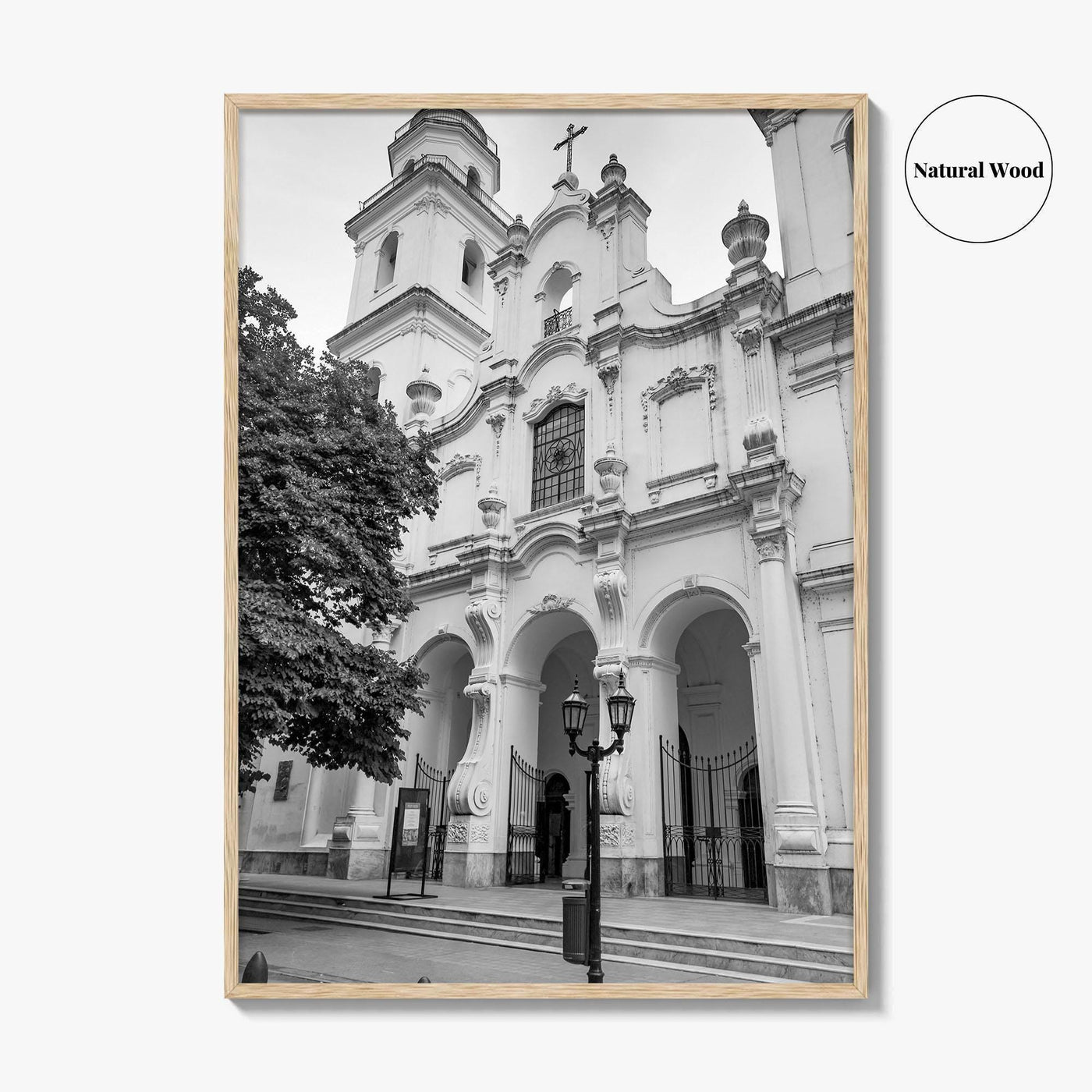Buenos Aires Black and White Fine Art Photo Print, San Ignacio de Loyola Church
