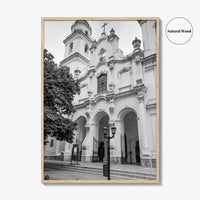 Buenos Aires Black and White Fine Art Photo Print, San Ignacio de Loyola Church