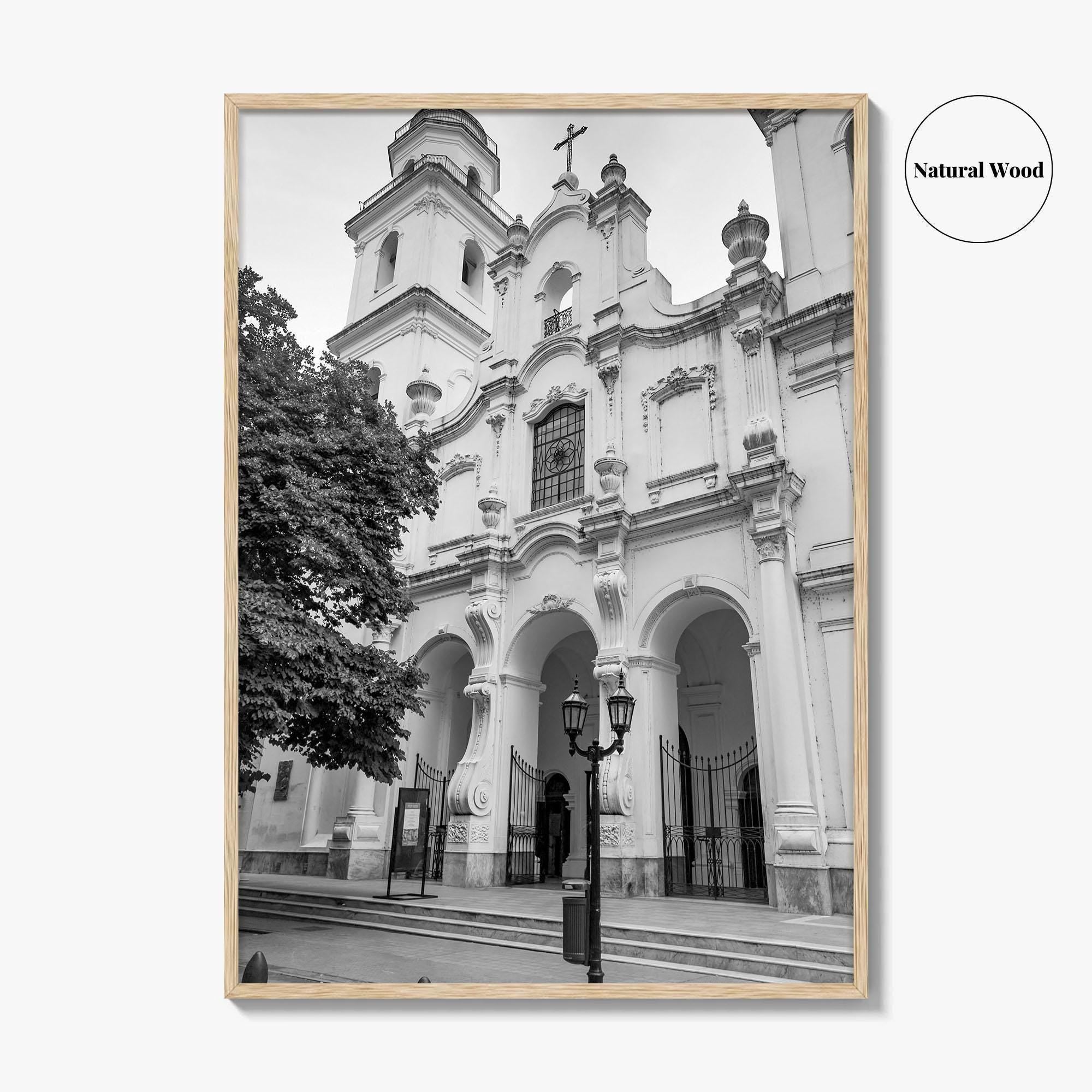 Buenos Aires Black and White Fine Art Photo Print, San Ignacio de Loyola Church