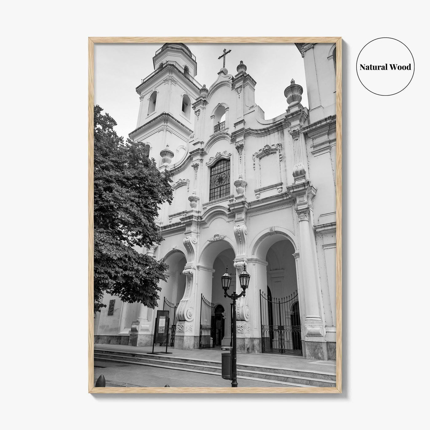 Buenos Aires Black and White Fine Art Photo Print, San Ignacio de Loyola Church