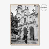 Buenos Aires Black and White Fine Art Photo Print, San Ignacio de Loyola Church