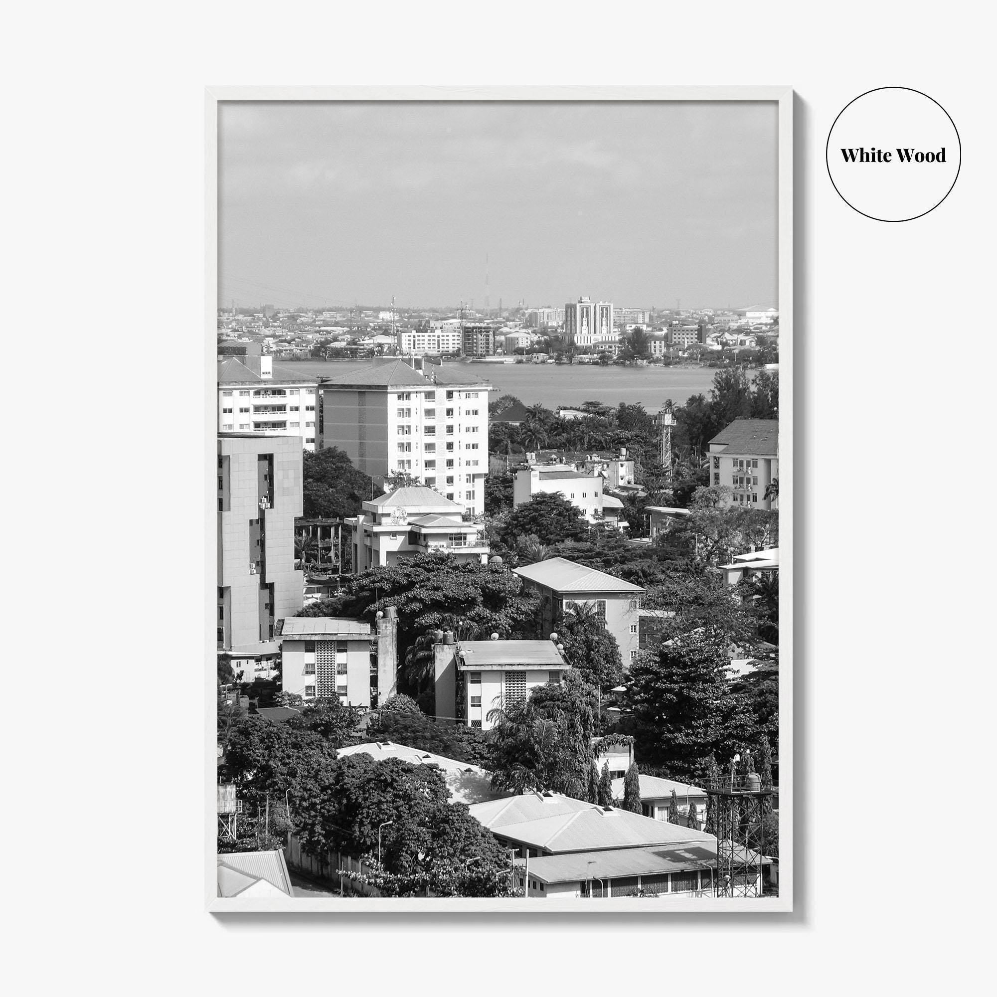 Lagos Black and White Fine Art Photo Print, Nigeria Wall Decor, Photo Poster