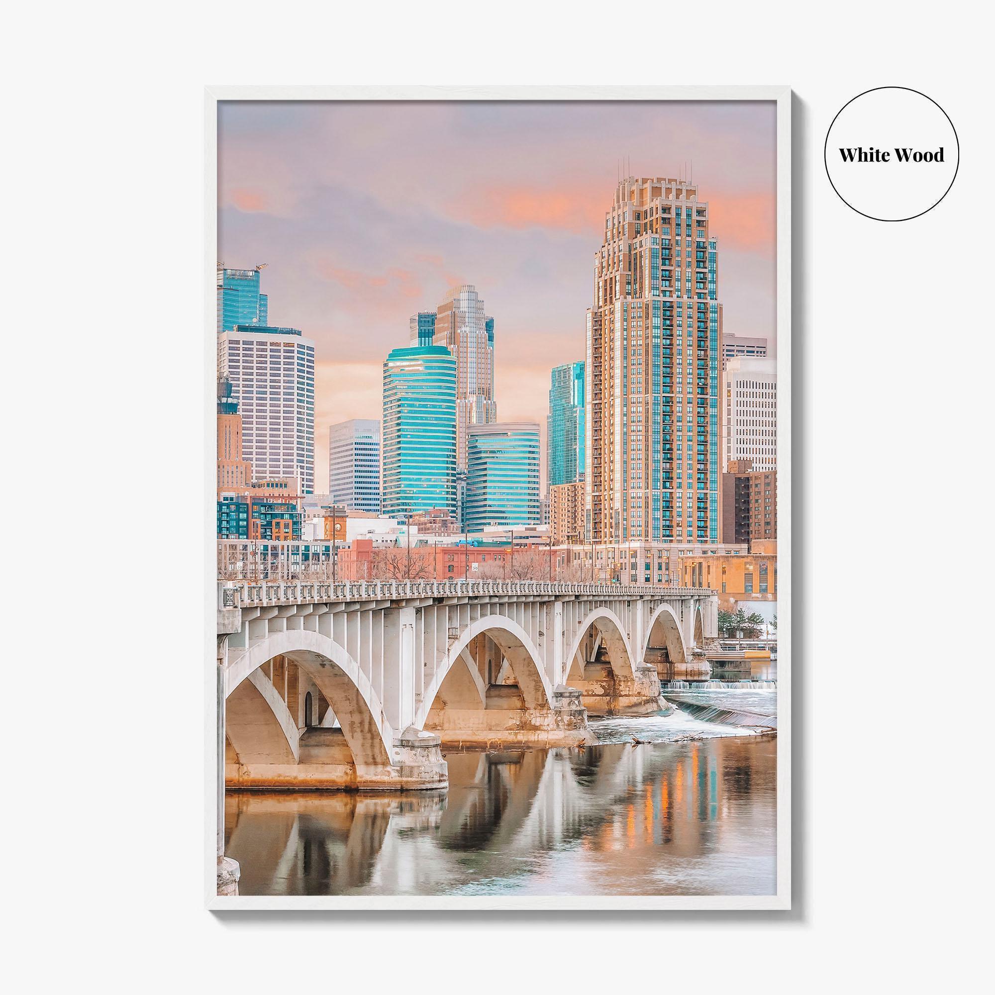 Minneapolis Skyline Fine Art Photo Print, Wall Poster, Minnesota USA