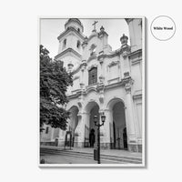 Buenos Aires Black and White Fine Art Photo Print, San Ignacio de Loyola Church