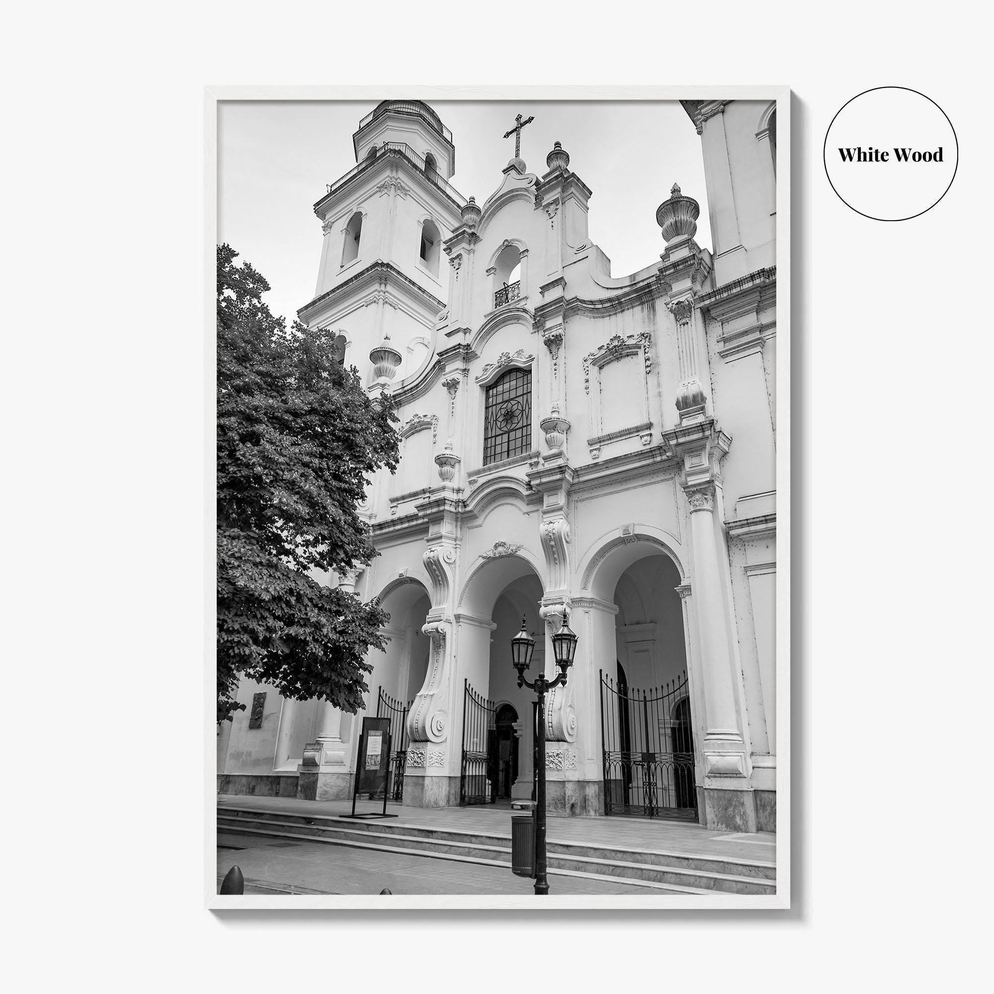 Buenos Aires Black and White Fine Art Photo Print, San Ignacio de Loyola Church