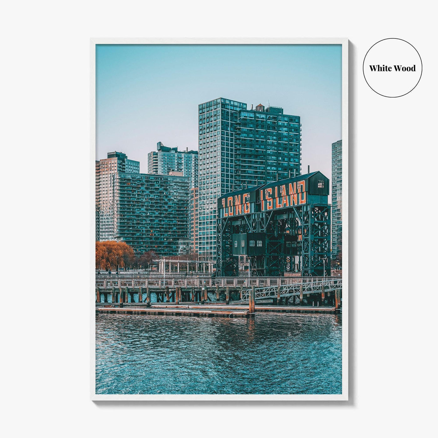 Long Island City Fine Art Photo Print, Queens Waterfront, New York NYC Poster