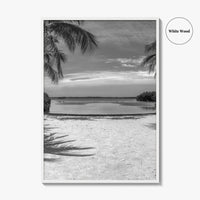 Key Largo Black and White Fine Art Photo Print, Florida Keys, Island Beach Poster