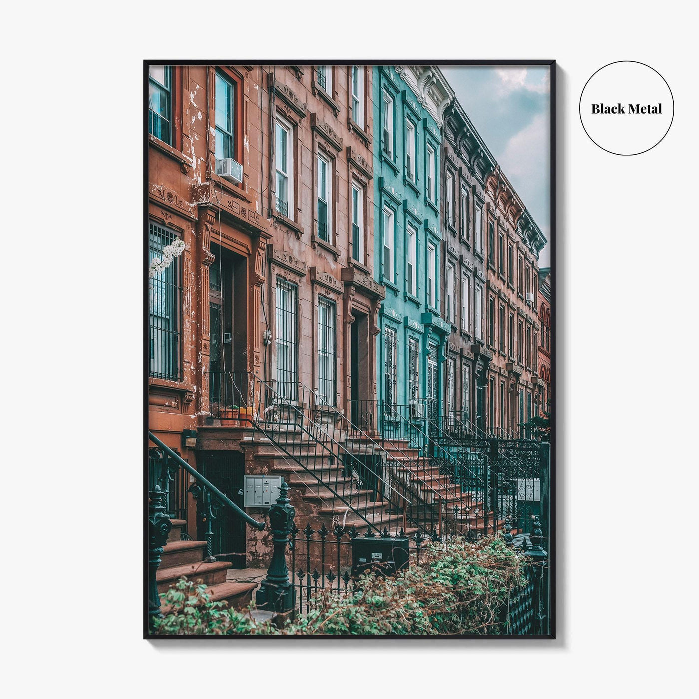 Bushwick Fine Art Photo Print, Brooklyn, NYC, New York, USA, Brownstones, Wall Decor Poster