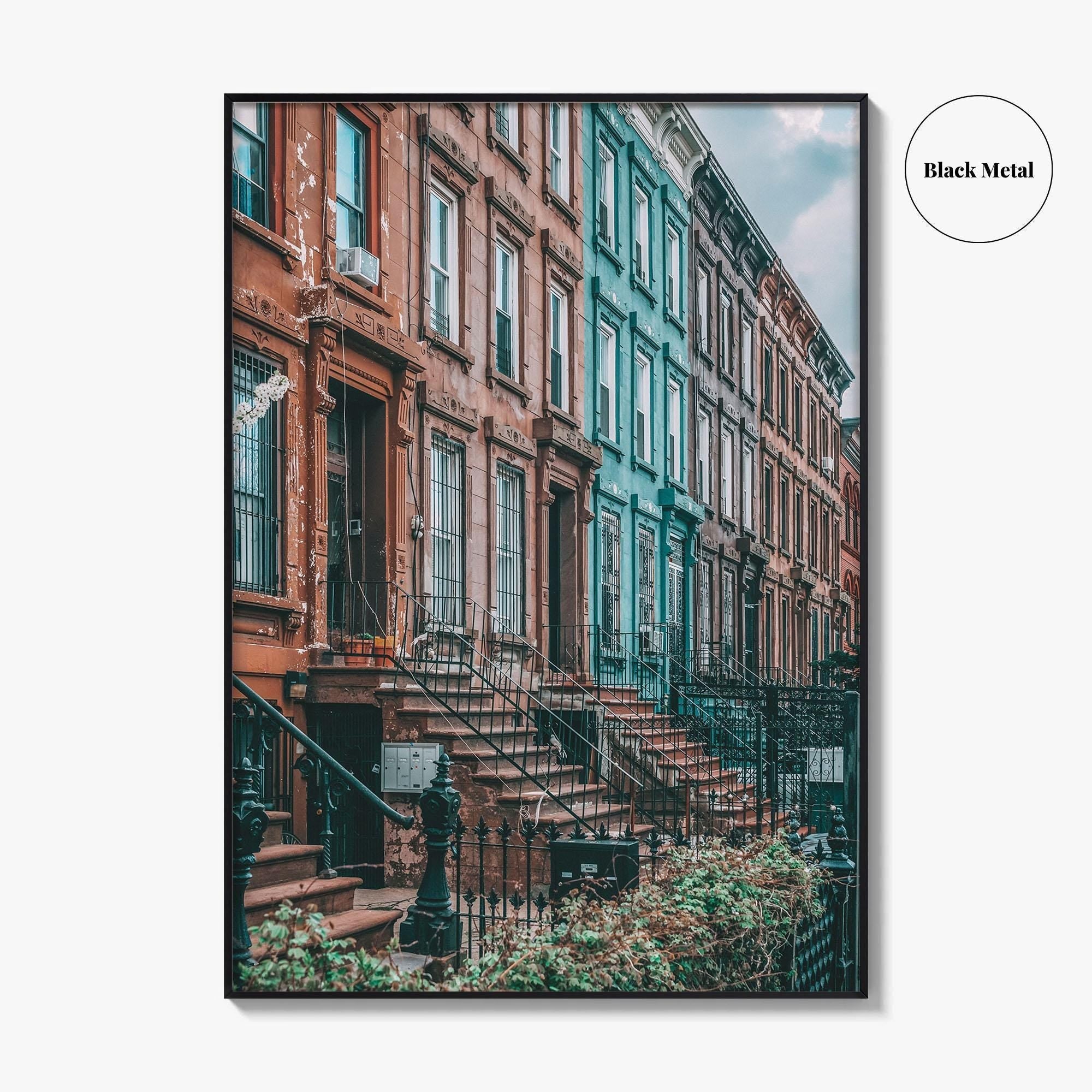 Bushwick Fine Art Photo Print, Brooklyn, NYC, New York, USA, Brownstones, Wall Decor Poster