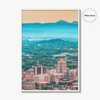 Roanoke Skyline Fine Art Photo Print, Virginia USA, Downtown, Wall Decor, Poster