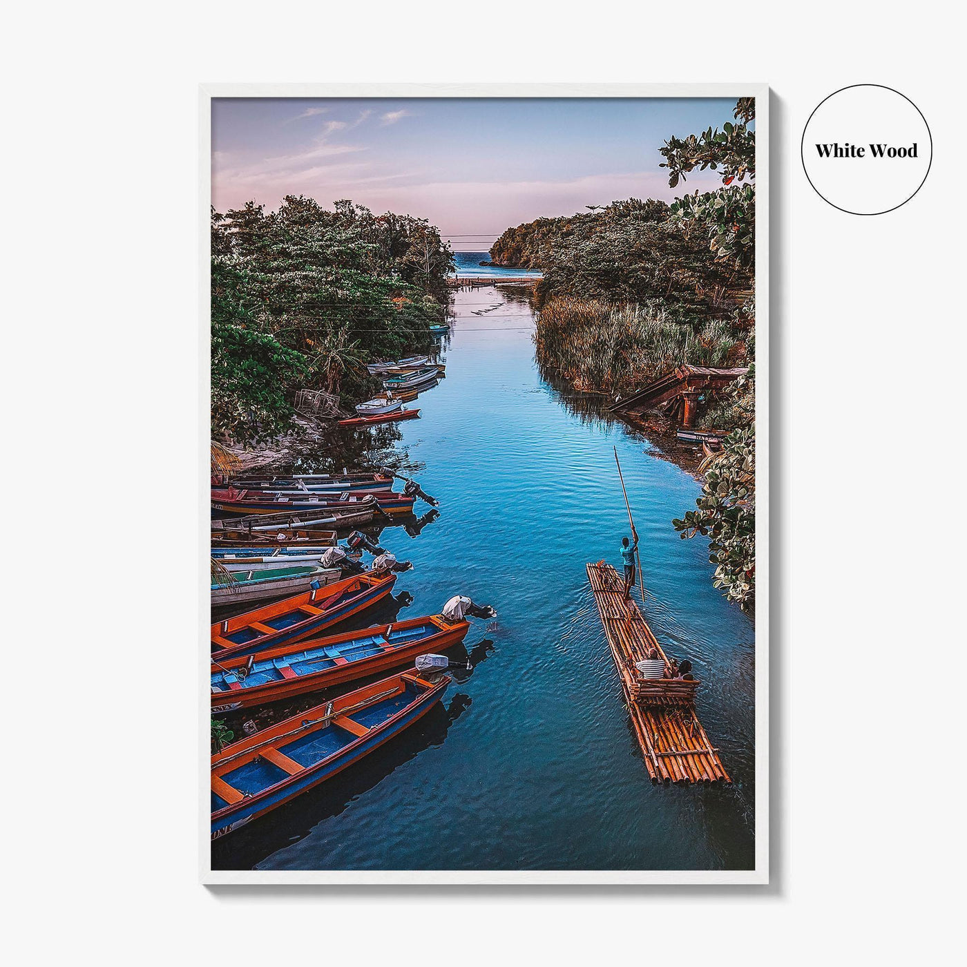 Jamaica Fine Art Photo Print, White River Rafting, St Ann, Ocho Rios Wall Poster