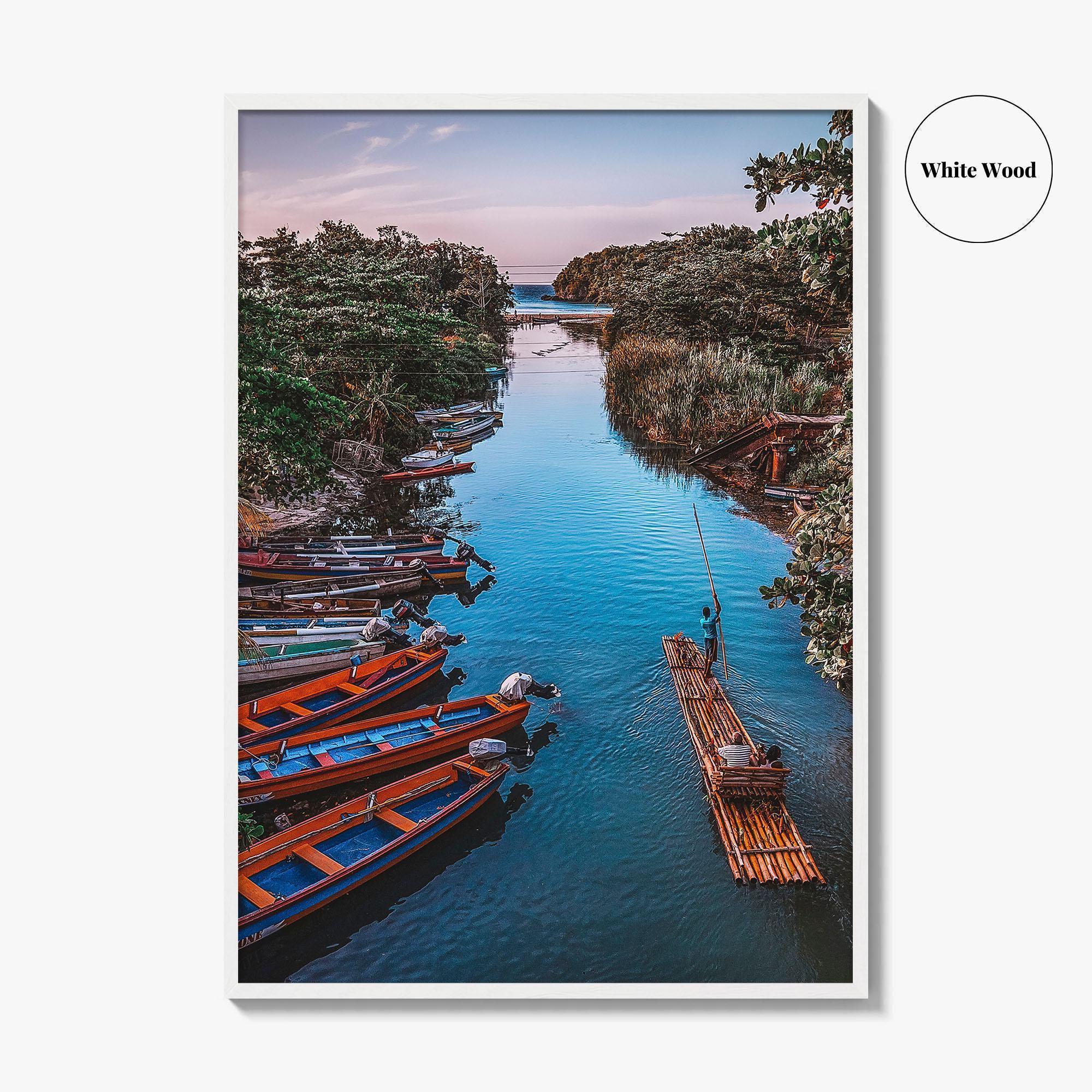Jamaica Fine Art Photo Print, White River Rafting, St Ann, Ocho Rios Wall Poster