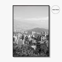 Medellin Skyline Black and White Fine Art Photo Print, Antioquia, Colombia Wall Poster