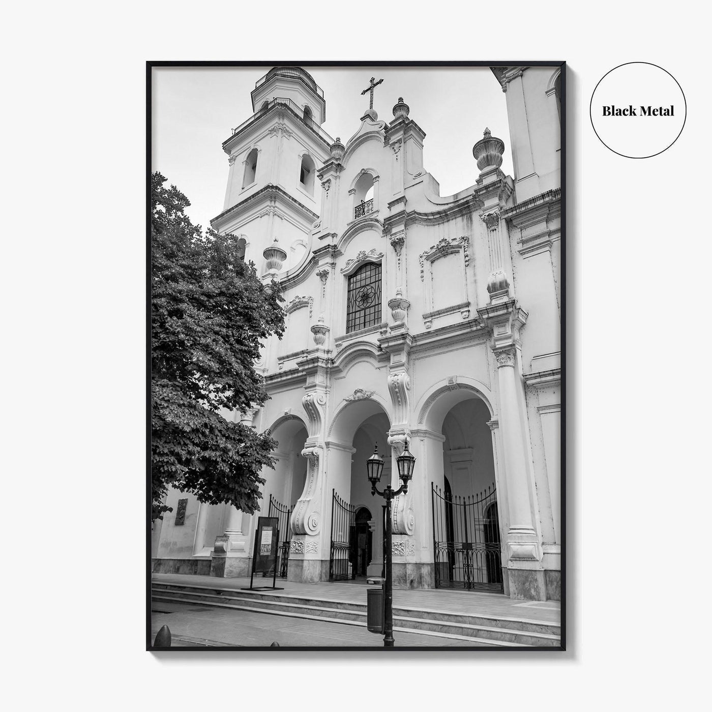 Buenos Aires Black and White Fine Art Photo Print, San Ignacio de Loyola Church