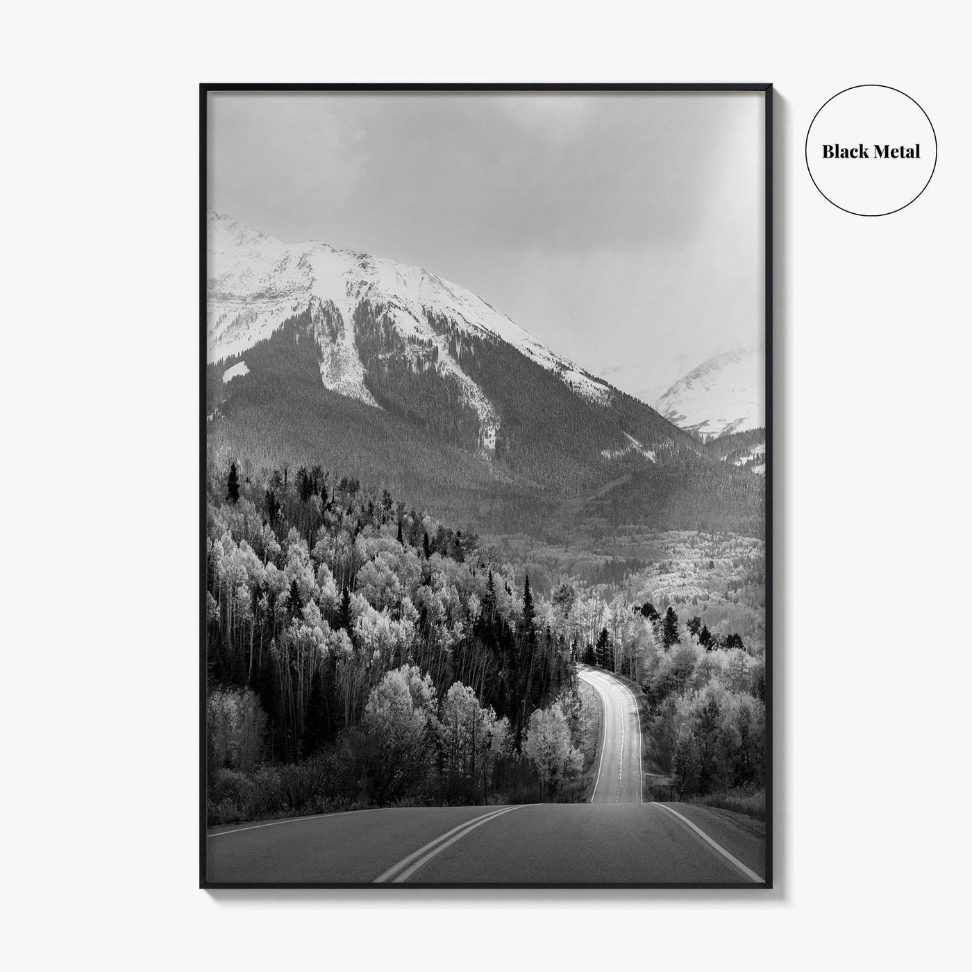 Telluride Colorado Black and White Fine Art Photo Print, Mountain Village CO Poster