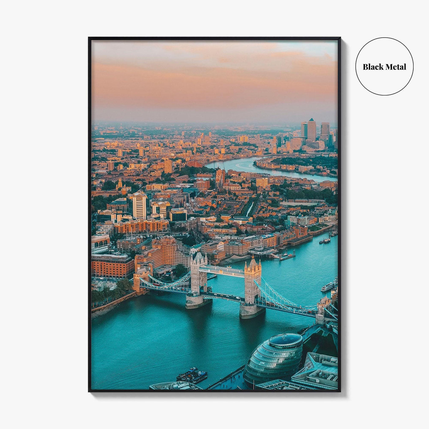 London Skyline Fine Art Photo Print, Thames River, England, UK, Wall Decor, Poster