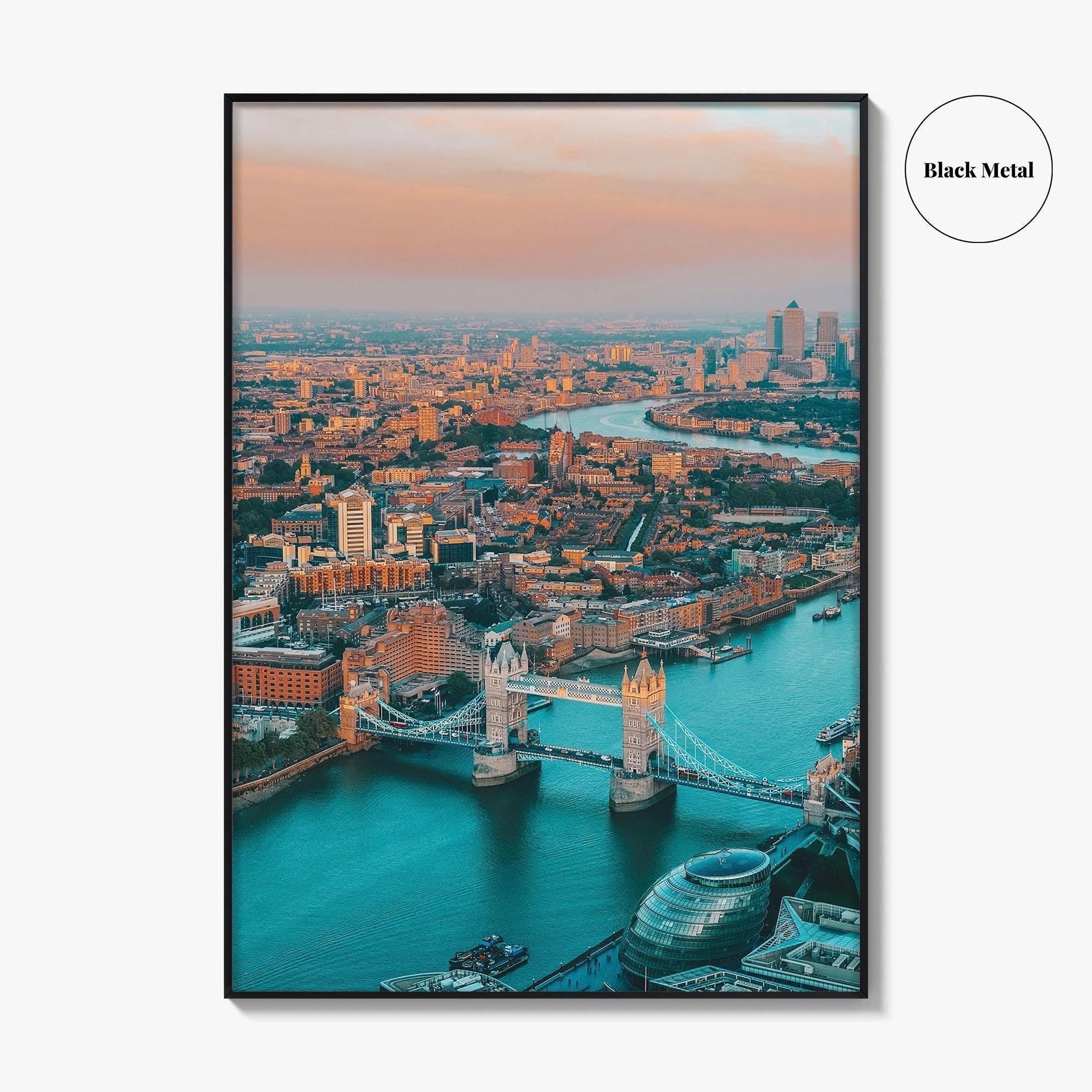London Skyline Fine Art Photo Print, Thames River, England, UK, Wall Decor, Poster