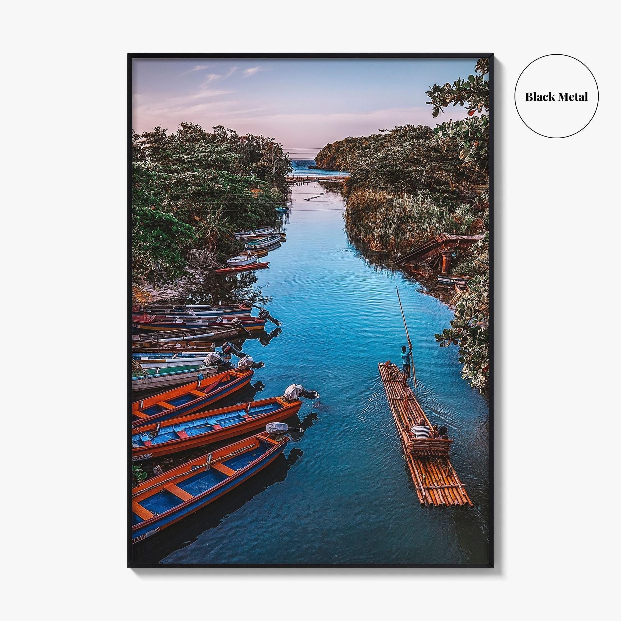 Jamaica Fine Art Photo Print, White River Rafting, St Ann, Ocho Rios Wall Poster