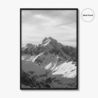 Tantalus Range Black and White Fine Art Photo Print, Squamish Vancouver Canada Poster