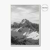 Tantalus Range Black and White Fine Art Photo Print, Squamish Vancouver Canada Poster