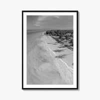 Zanzibar Black and White Fine Art Photo Print, Aerial Beach, Tanzania, Indian Ocean Poster