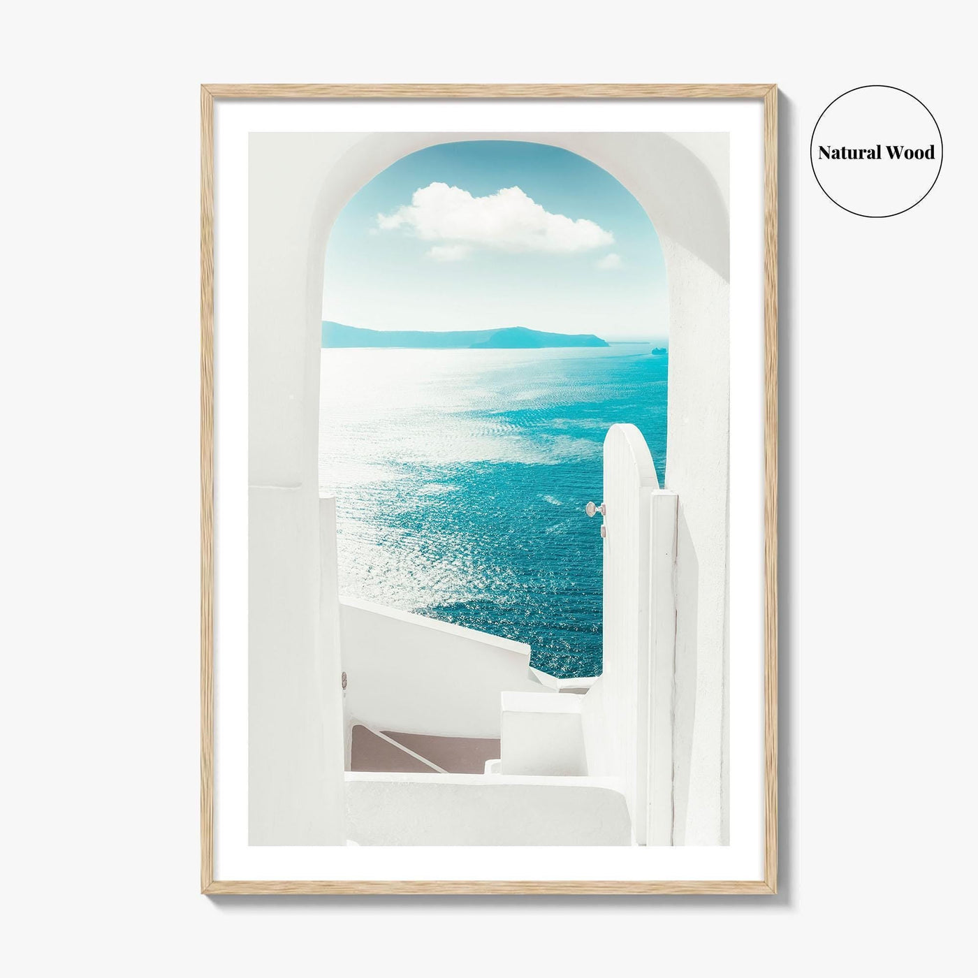 Santorini Greece Blue Fine Art Photo Print, Oia, Aegean Sea, Cyclades, Wall Decor Poster