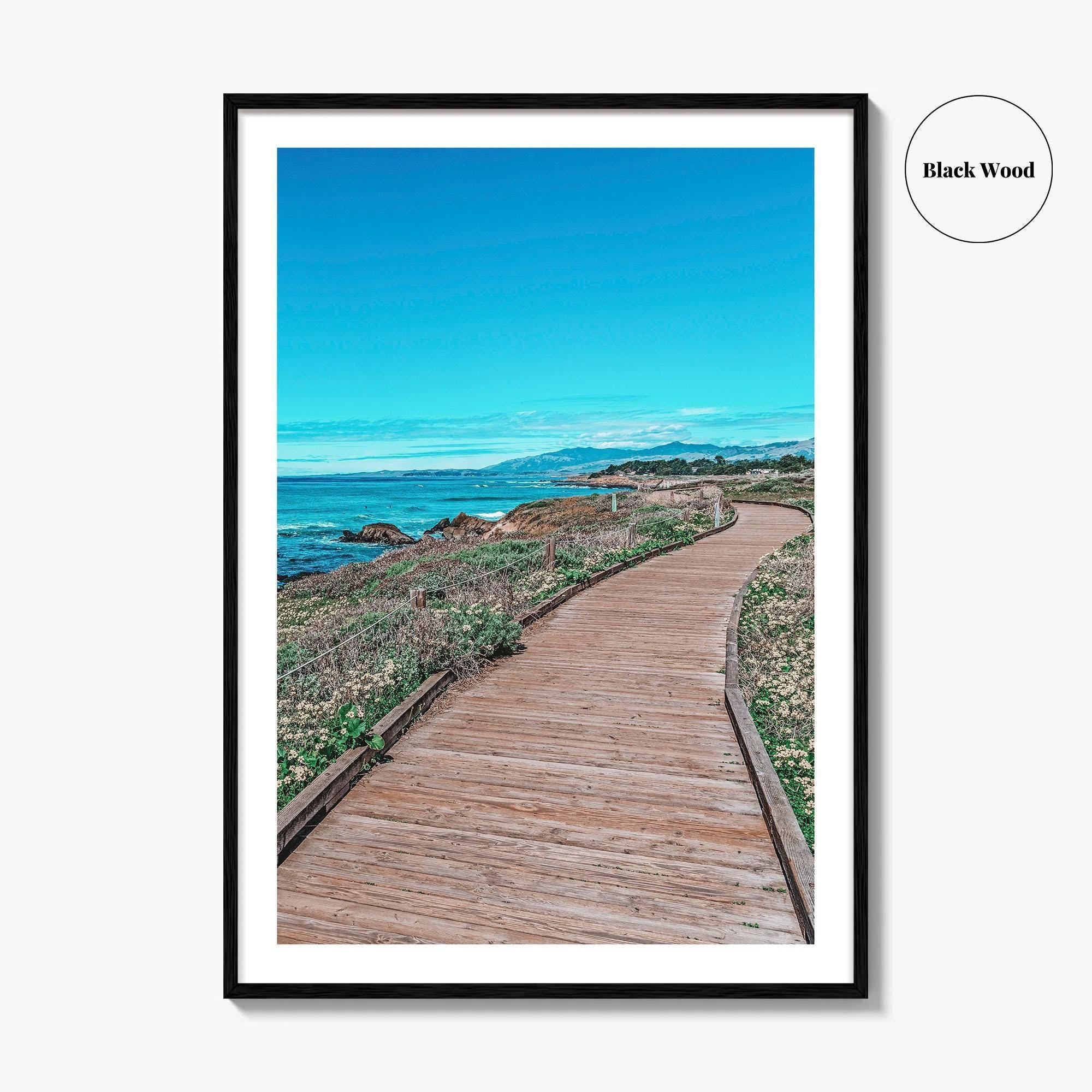 Cambria Fine Art Photo Print, Moonstone Beach Boardwalk, California, USA Wall Decor Poster