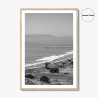 Pacifica Black and White Fine Art Photo Print, Mori Point California Poster USA
