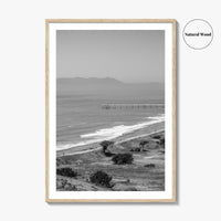 Pacifica Black and White Fine Art Photo Print, Mori Point California Poster USA