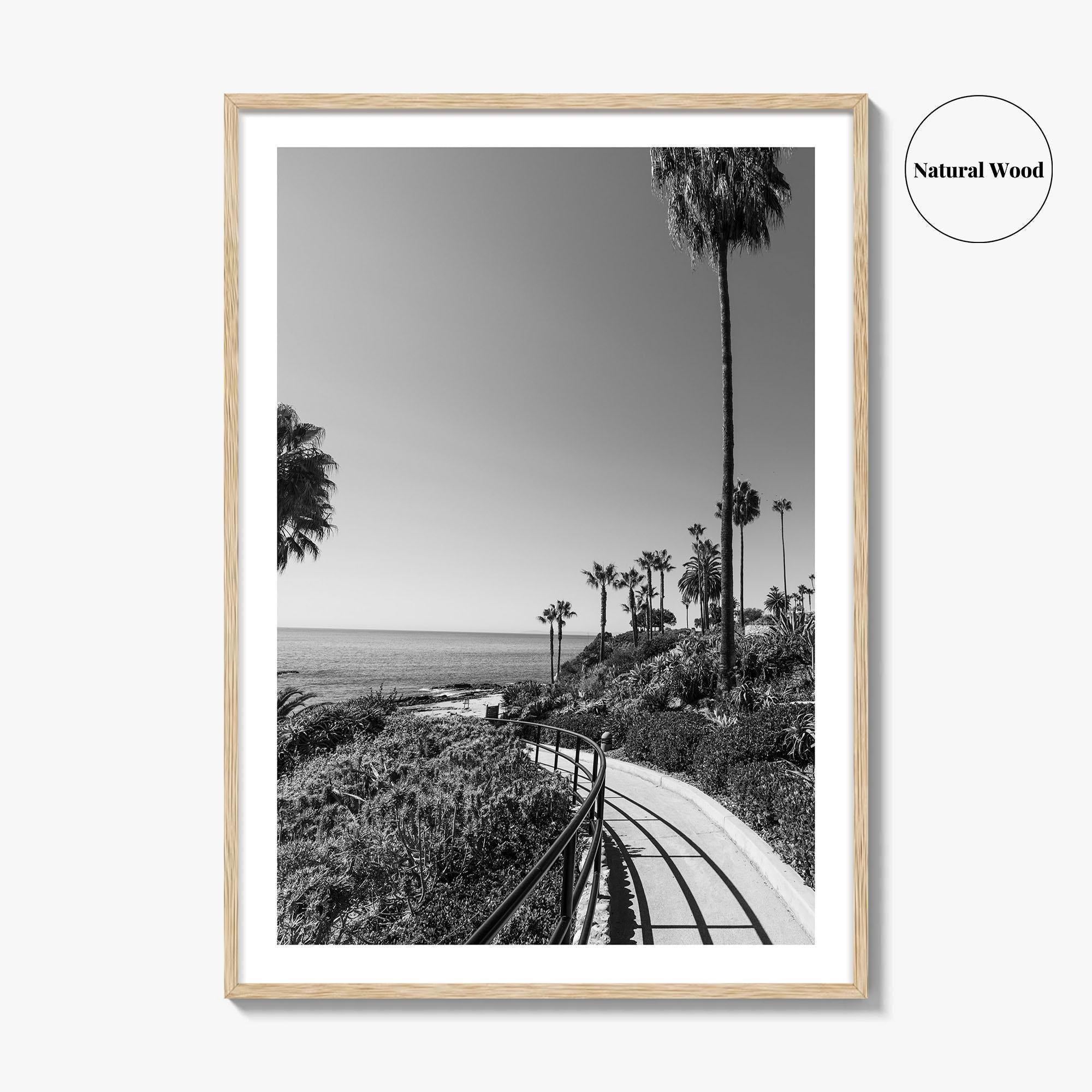 Laguna Beach Black and White Fine Art Photo Print, Orange County, California, USA