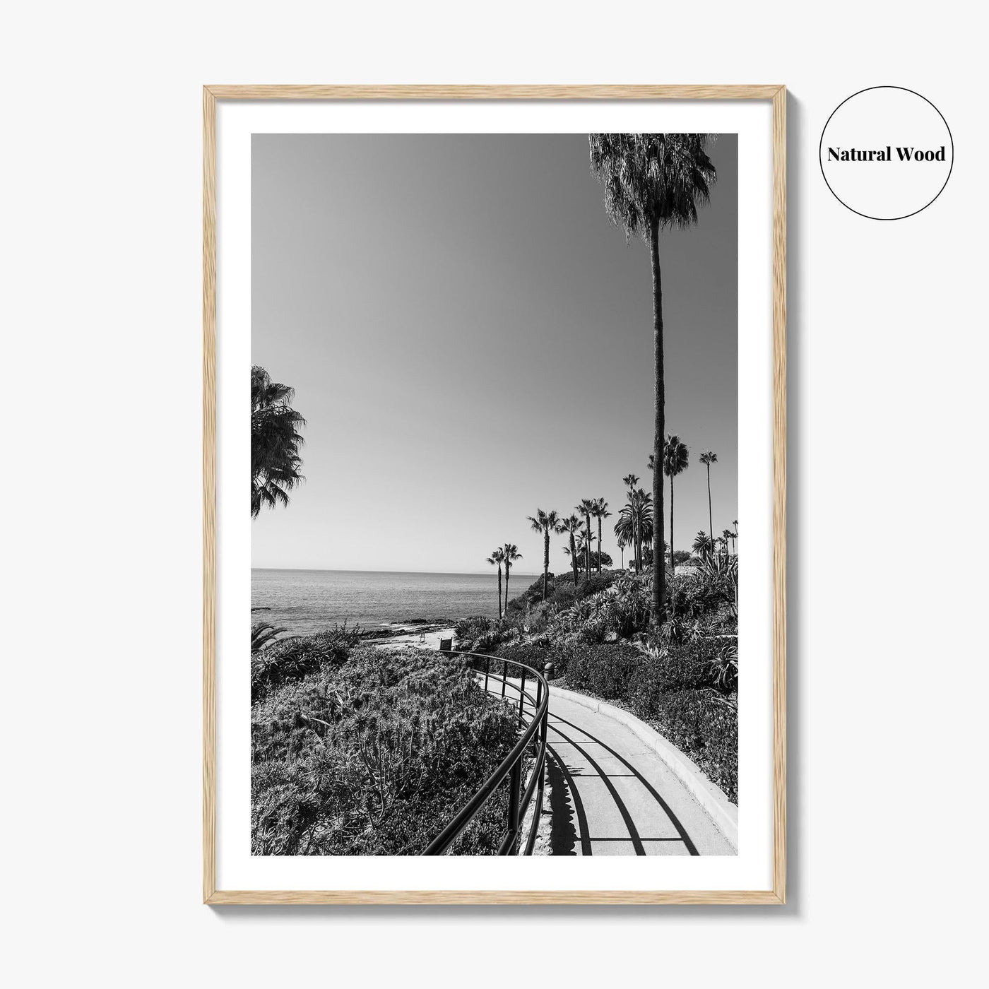 Laguna Beach Black and White Fine Art Photo Print, Orange County, California, USA