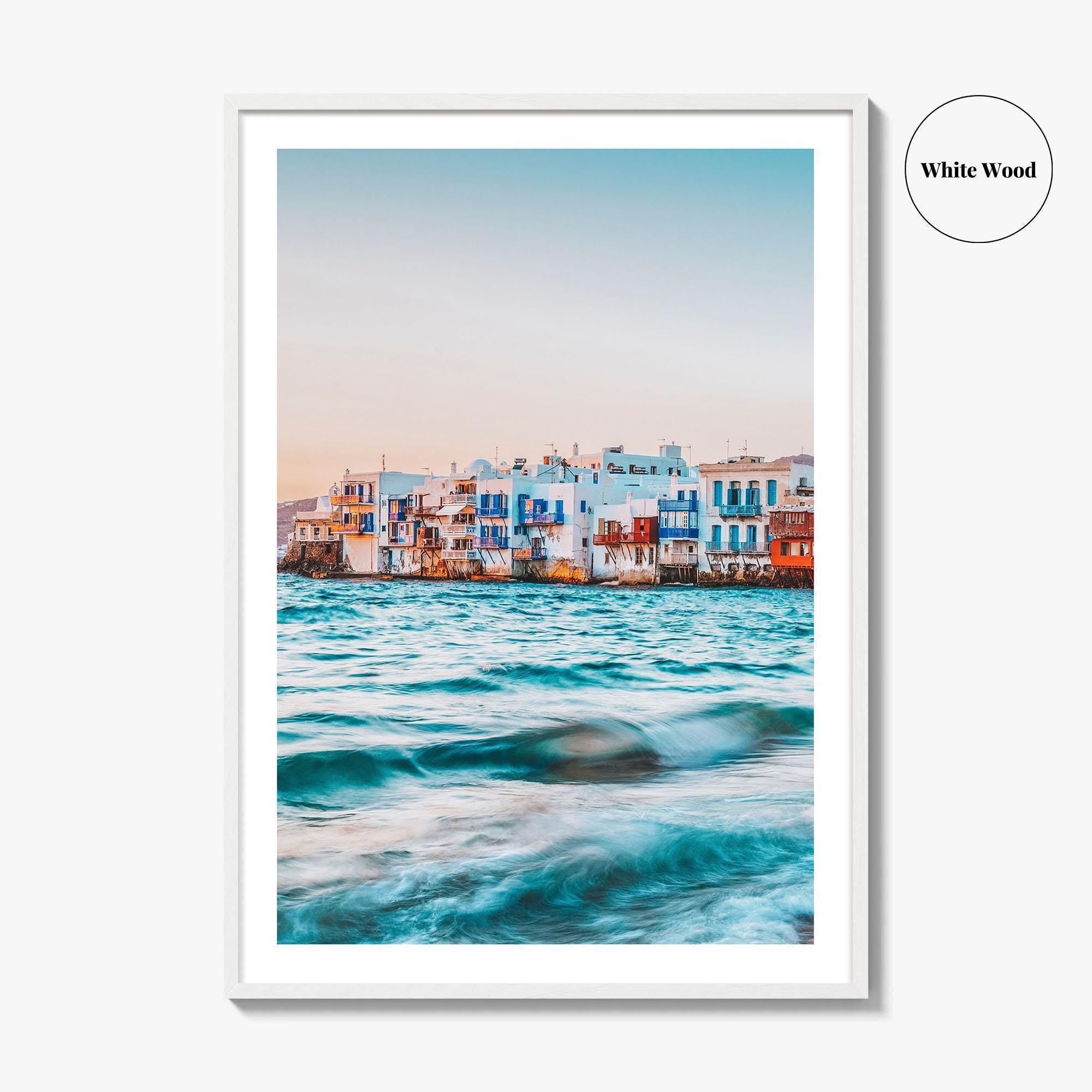 Mykonos Fine Art Photo Print, Little Venice, Greece Wall Art, Aegean Sea