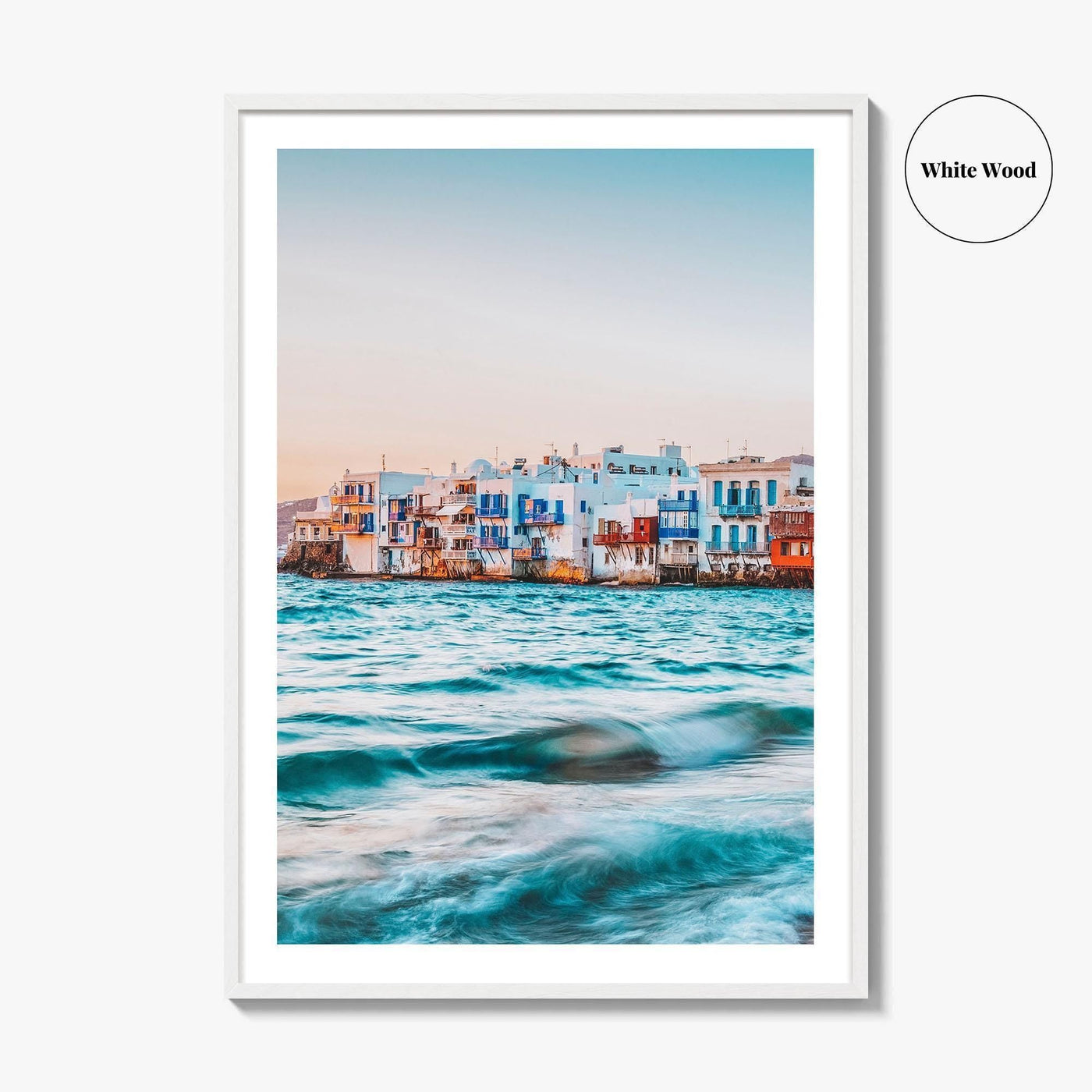 Mykonos Fine Art Photo Print, Little Venice, Greece Wall Art, Aegean Sea