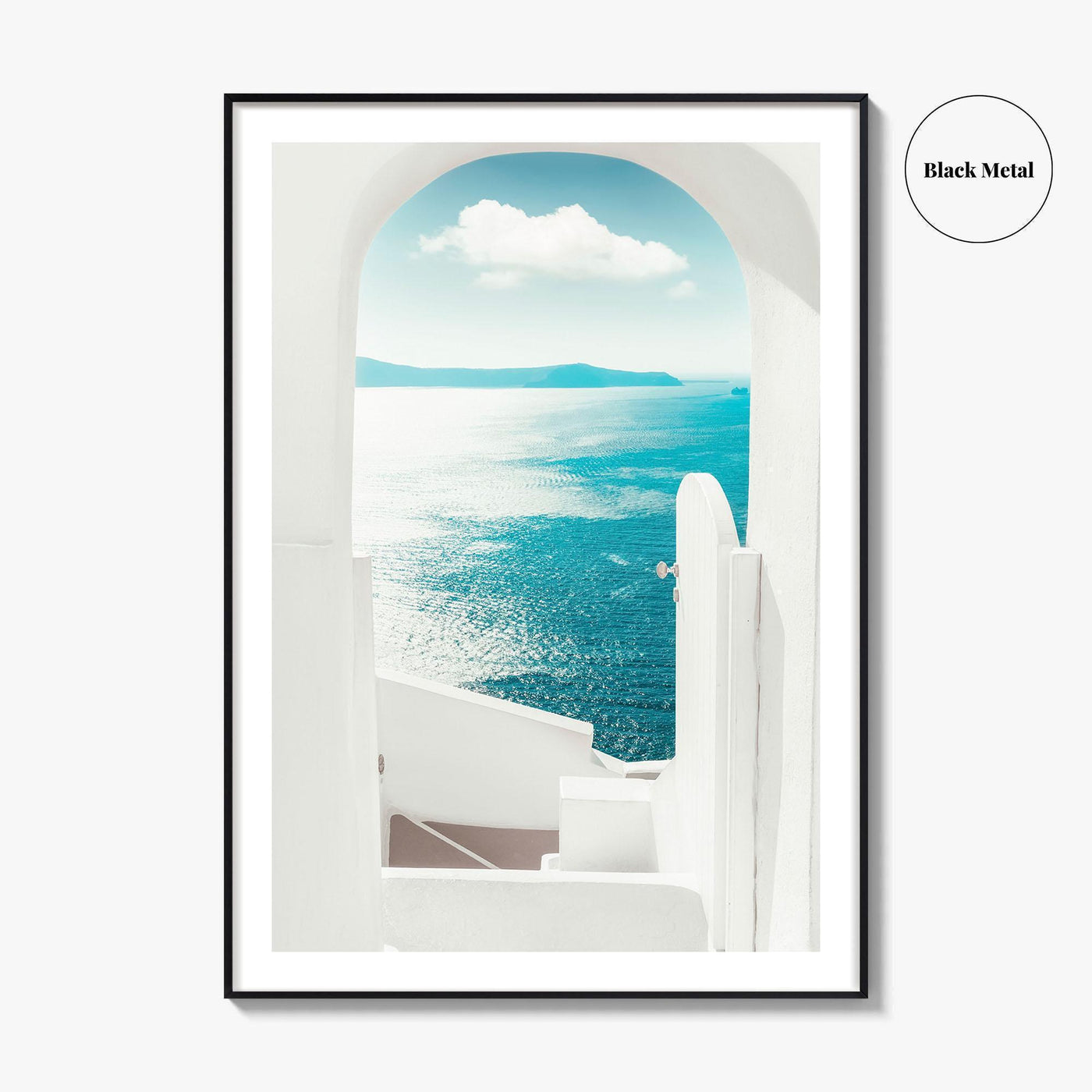 Santorini Greece Blue Fine Art Photo Print, Oia, Aegean Sea, Cyclades, Wall Decor Poster