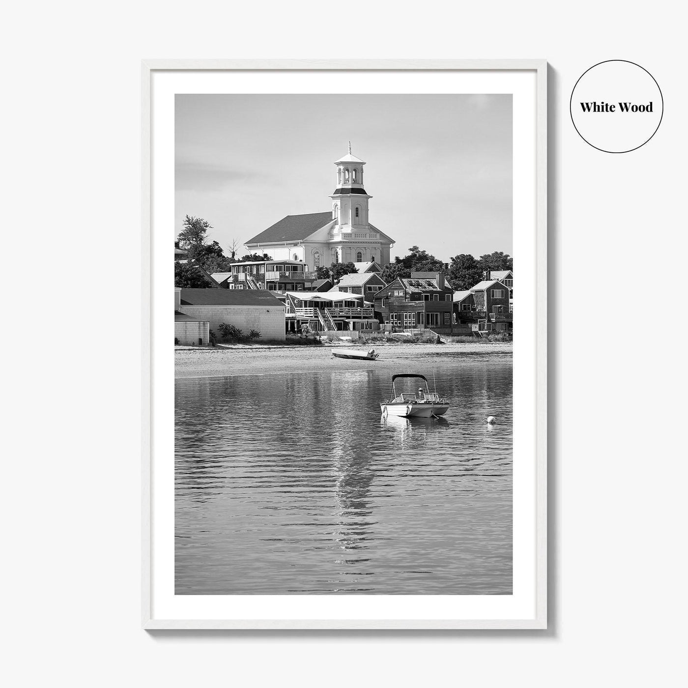 Cape Cod Black and White Fine Art Photo Print, Provincetown Massachusetts Poster
