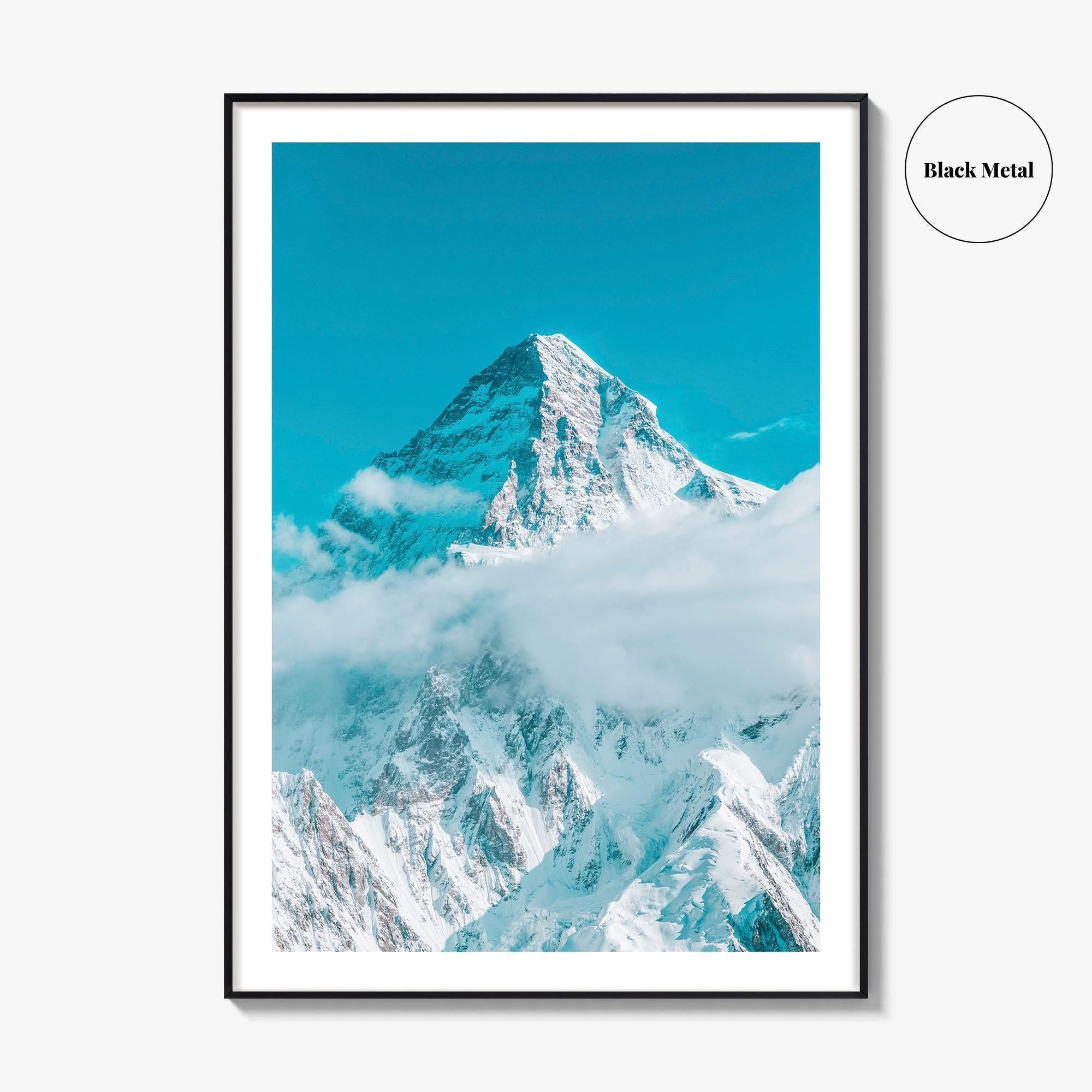 K2 Fine Art Photo Print, Concordia, Karakoram, Gilgit-Baltistan, Pakistan, Panoramic Wall Poster