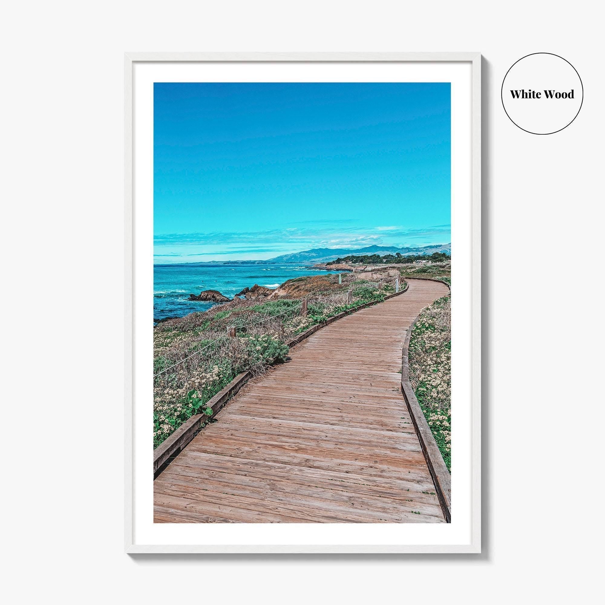 Cambria Fine Art Photo Print, Moonstone Beach Boardwalk, California, USA Wall Decor Poster