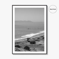 Pacifica Black and White Fine Art Photo Print, Mori Point California Poster USA