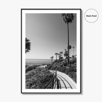Laguna Beach Black and White Fine Art Photo Print, Orange County, California, USA