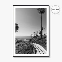 Laguna Beach Black and White Fine Art Photo Print, Orange County, California, USA