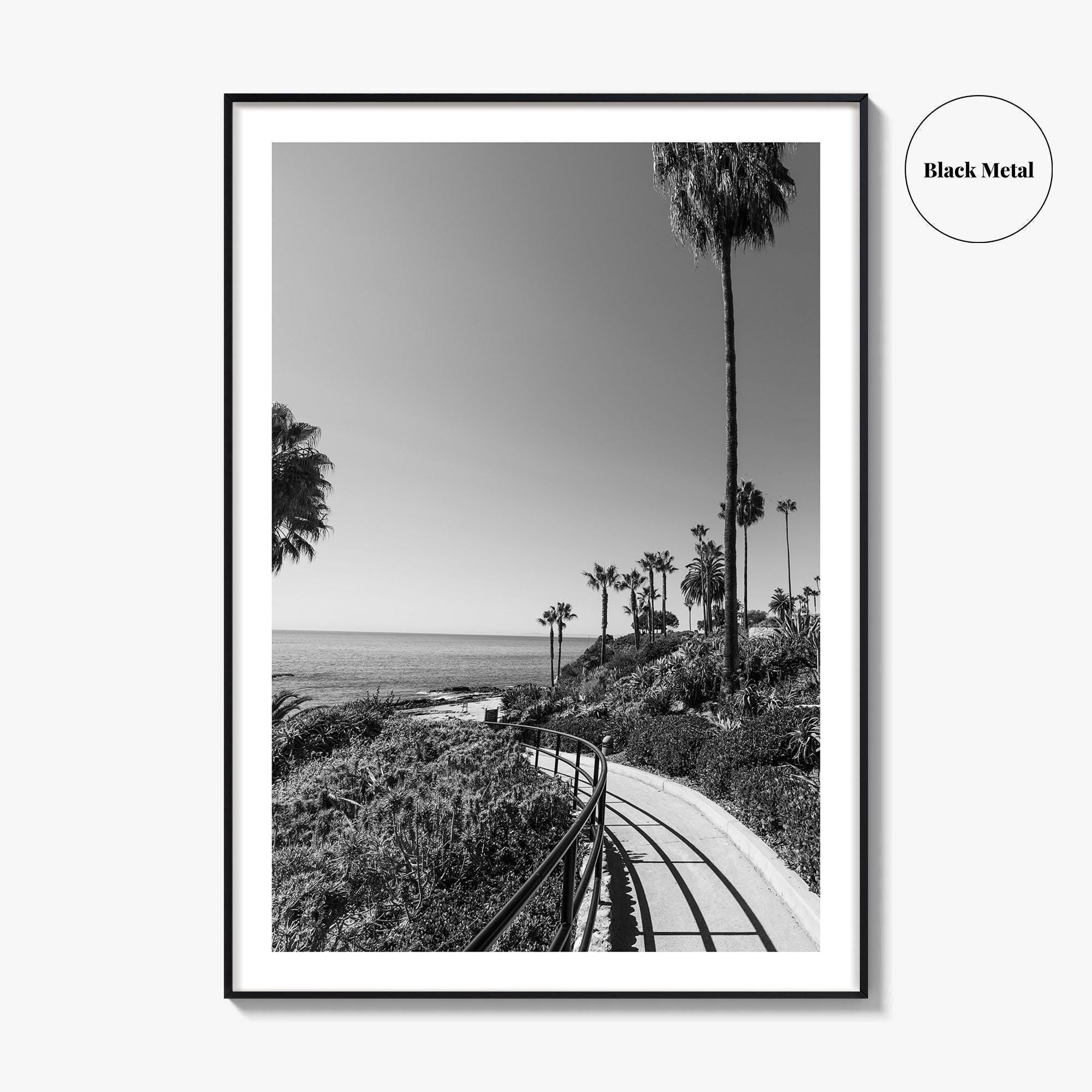Laguna Beach Black and White Fine Art Photo Print, Orange County, California, USA