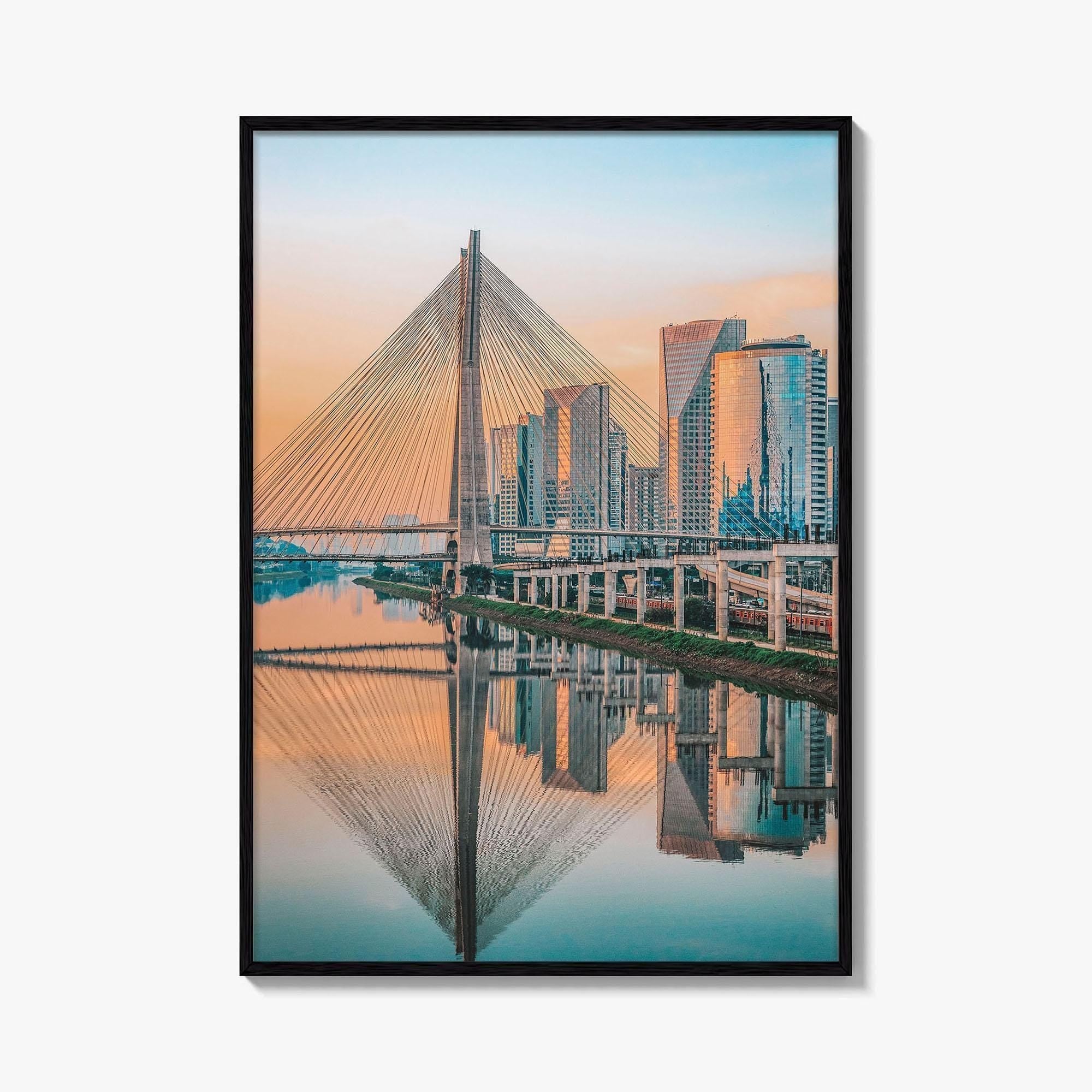 Sao Paulo Skyline Fine Art Photo Print, Vertical Wall Decor Poster, Brazil City