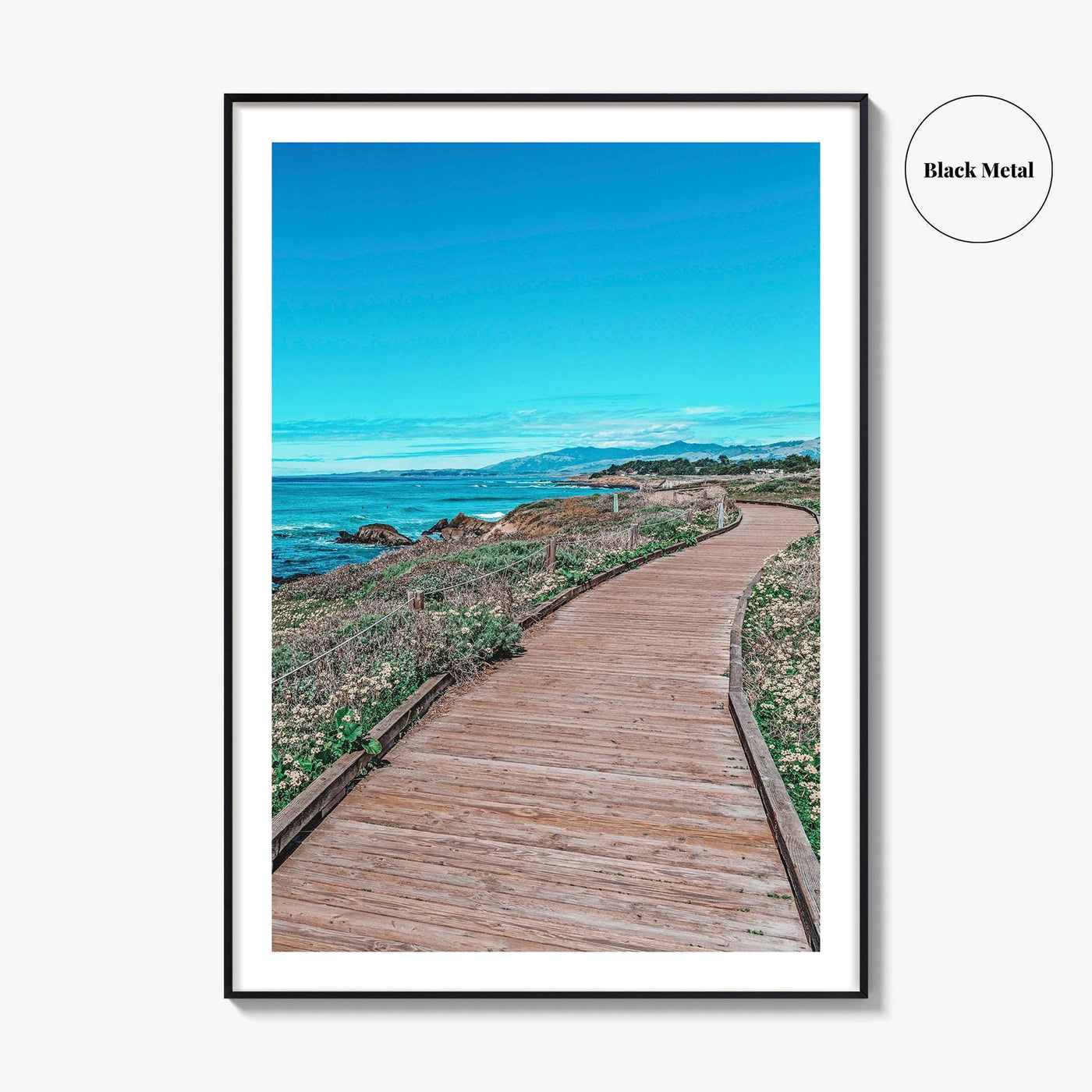 Cambria Fine Art Photo Print, Moonstone Beach Boardwalk, California, USA Wall Decor Poster